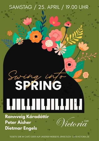 Poster Konzert Swing into Spring Cafe Victoria Coburg